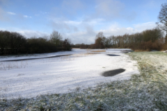 Bosmans Brook, winter met hoog water