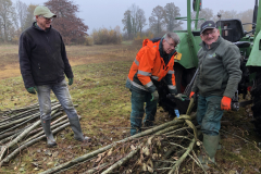 Uitslepen van het takhout 