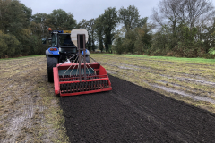 Sieverinkses, zaaien van de winterogge door Agrec Zelle Beheer