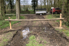 Nieuwe slagboom toegangspad Oedingsebeekdal 