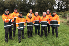 De werkploeg Oossinkbos showt de nieuwe winterjassen 