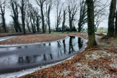 De schans in de winter